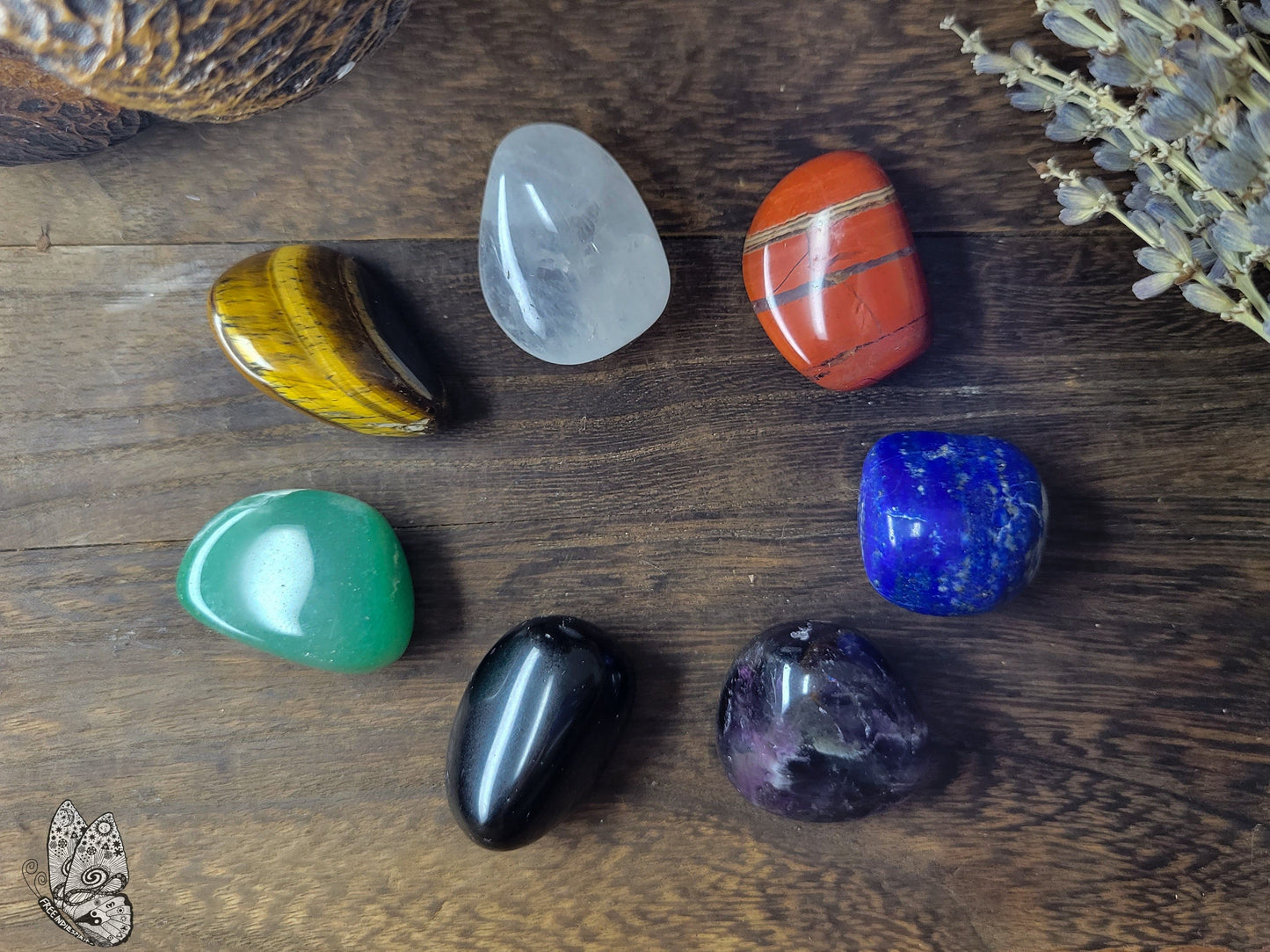 Tumble Healing Stone Seven Chakra Set BY Free Indie Spirit