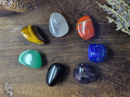 Tumble Healing Stone Seven Chakra Set BY Free Indie Spirit